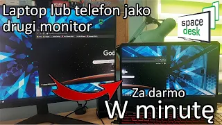 Jak podłączyć laptopa lub telefon jako drugi monitor do komputera (Szybki Poradnik)