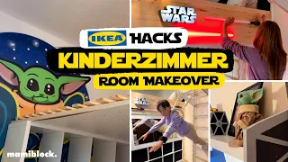 KINDERZIMMER Room Makeover ✨ IKEA Hacks & DIYs |  Star Wars | mamiblock