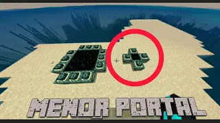 o MENOR portal do end do Minecraft