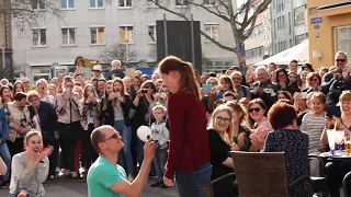 Heiratsantrag Flashmob in Schweinfurt - Cervine Crew