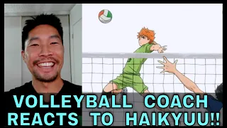 VOLLEYBALL COACH REACTS TO HAIKYUU!! EP 1 | Coach Donny Reaction Video