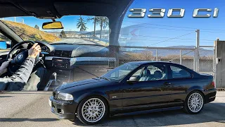 2001 BMW E46 330Ci | Exterior | Exhaust Sound | Acceleration |  POV Spirited Drive 4K