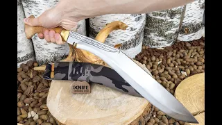 Кукри "Afganistan" Carbon Steel Brass / Wood KH0221 от Nepal Kukri House