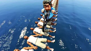 GTA 5 99 768% IMPOSSIBLE RACE MOTU PATLU AND FRANKLIN TRIED UNLIMITED RAMP RACE CHALLENGE GTA V #18