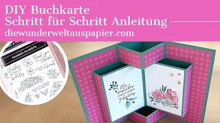 DIY Buchkarte | Schritt für Schritt Anleitung | Super Paket Abo |  versandkostenfrei * SU einkaufen