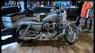 HARLEY DAVIDSON SPORTSTER XL 1200 CUSTOM BIKE 1 OF 1 WALKAROUND