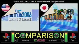 Regional Differences [56] OutRun 2 - PS2 (USA vs JAPAN) Side by Side Comparison - Dual Longplay