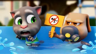 Talking Tom & His Friends Breaking the Pool Rules | Talking Tom Shorts - Cartoon For Kids