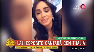 Lali Espósito confirmó un dueto con Thalía