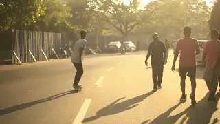 The only shot that gives you wings. Skateboarding in kerala