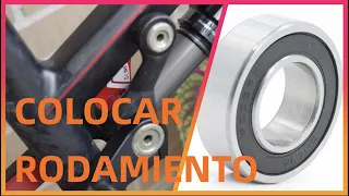 Mi truco para colocar rodamientos en el basculante de la bici.