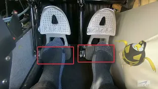Proper Foot Position - Rudder & Brakes
