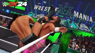 WWE 2K24 (Wrestlemania 40) : Seth Rollins vs Drew McIntyre | WWE World Heavyweight Championship