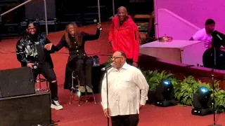 WOMAN TRIES TO CLAIM MARVIN SAPP AS HER MAN WATCH HIS REACTION/YOLANDA ADAMS CANT STOP LAUGHING