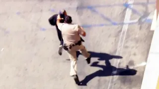 Cop Tackles Suspect Who Ran From Allegedly Stolen Truck