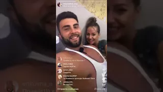 Елизавета Триандафилиди и Алексей Чайчиц в прямом эфире Instagram 12 02 2018