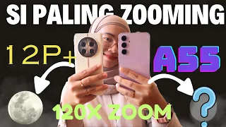 Adu Kamera | realme 12 Pro + vs Samsung Galaxy A55 | Periscope 120x