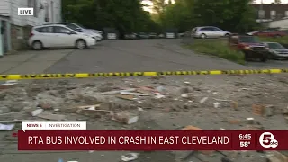 RTA bus involved in East Cleveland crash