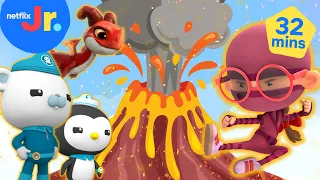 BEST Lava Moments 🌋 ft. Octonauts, Hello Ninja, & More Cartoons! 🌋 Netflix Jr