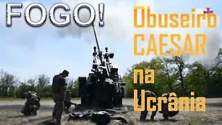 Obuseiro Autopropulsado CAESAR de 155mm na Ucrânia