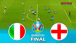 ITALY vs ENGLAND - Final UEFA EURO 2020 - Full Match HD - eFootball PES 2021 - Wembley Stadium