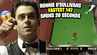 😲 Ronnie O'Sullivans First 147 | FASTEST EVER 147 🚀 #1