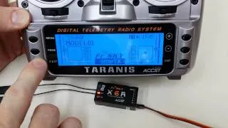 How to bind FrSky X6R receiver to Taranis X9D transmitter in D16 mode