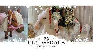 OG Clydesdale, Sleigh and Shetland Pony for American Girl