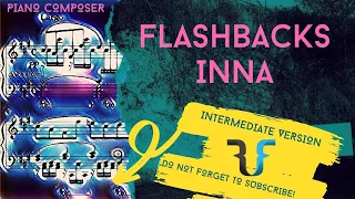 INNA  FlashBacks  Intermediate piano tutorial