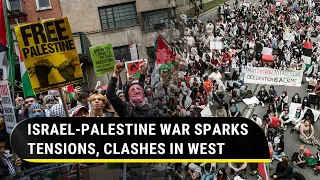 Clashes In London, France's Lyon During Palestine Rallies; Protests In Sydney, New York | Watch