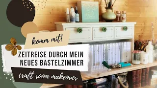 mein neues Bastelzimmer - craft room makeover - Zeitreise durch mein neues kreatives Reich!