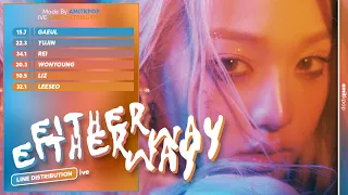 IVE - Either Way | Line Distribution