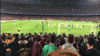 Sergi Roberto last minute goal v PSG (fan view)