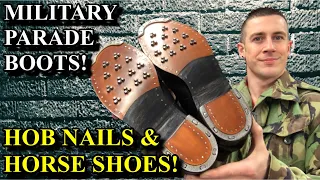 MILITARY AMMO BOOTS! - Parade Boots get Hob Nails & Horseshoes | RAF Shoe Repair