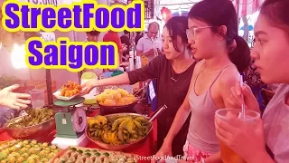 Street Food Vietnam 2017 - Saigon Central Market - Hoi Cho Am Thuc Duong Pho