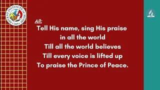 LYRICS Tenor Part, And His Name Shall Be Call Wonderful, Sally DeFord, AIM Online Choir