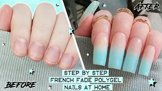 DIY FRENCH FADE POLYGEL NAILS AT HOME | The Beauty Vault