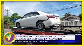 Police Secure Motorcar from Location Where Gang Leader was Shot | TVJ News - Oct 9 2022