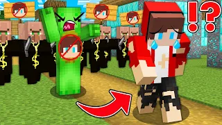 Why Did RICH Villagers And Mikey Kick POOR JJ Out Of The Village? - in Minecraft Maizen