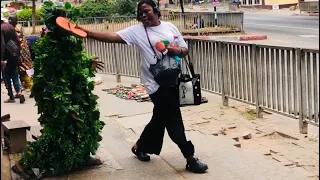 Bushman prank: She Got 😡 And Slapped 👋 Me With Her Slippers 😂😂😂| Trashman Pranks