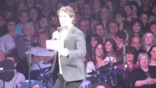 Josh Groban talking to the audience in Pittsbugh