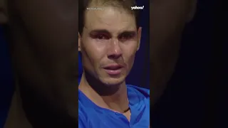 Rafael Nadal brought to tears in emotional scenes after Roger Federer's final match #shorts