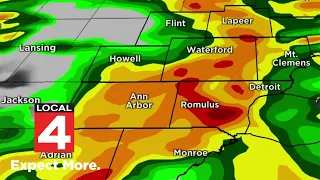 Tracking heavy rain, storms for Monday in Metro Detroit: What to expect