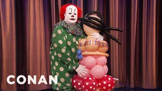 Butterscotch The Clown & His Balloon Wife Return To Defend Clowns | CONAN on TBS
