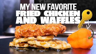 MY NEW FAVORITE SPICY FRIED CHICKEN AND WAFFLES | SAM THE COOKING GUY