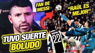 EL KUN AGUERO REACCIONA a los  MEJORES GOLES de CRISTIANO RONALDO