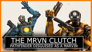 BIGGEST CLUTCH IN HISTORY - Pathfinder Disguised as a MRVN - Apex Legends (Who is this ???)