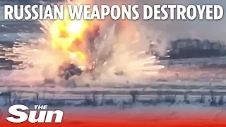 Ukraine Russia War: Russian flamethrower rocket launcher blown to pieces