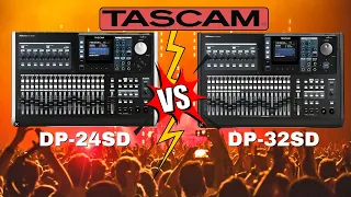 Tascam DP-24SD VS DP-32SD Comparison
