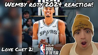 WELL WELL DESERVED! Victor Wembanyama unanimously voted NBA Rookie of the Year | REACTION